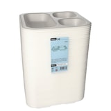 thumbnail of 200 Siegelschalen, XPS 3-geteilt 1150 ml 4,2 cm x 24,5 cm x 26,5 cm weiss laminiert