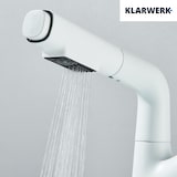 thumbnail of MAX | Grifo de baño extensible de acero inoxidable con función de ducha blanco | Grifo alto para lavabo independiente de baño, para lavabo de hotel