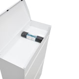 thumbnail of ARREGUI Top CR621-B Recycling Abfalleimer / Mülleimer aus Stahl mit Aufbewahrungsbox mit Deckel, 4 Fach Mülltrennsystem, 4 x 17L ( 68L), weiß