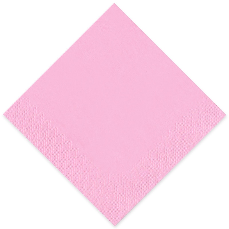 1000 Tissue Servietten  Gourmet Premium Rosa 33x33cm 3-lagig 1/4 Falz