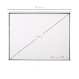 thumbnail of HOMCOM Schermo di Proiezione 120" a Muro per Proiettori LED LCD