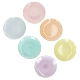 thumbnail of Pastello 6er Set Kuchenteller Steingut 6 Pers bunt Dessert-Teller Pastell-Farben