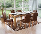 thumbnail of 6er-Set Esszimmerstuhl Stuhl Küchenstuhl klassisch und zeitlos  | HxBxT 90x43x56cm | Sitzhöhe 45cm |  Textil  |  helle Beine |  Wildlederimitat