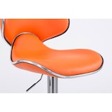 thumbnail of Lot de 2 tabourets de bar Las Vegas V2 similicuir Orange/Chrome