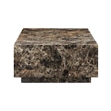 thumbnail of SalesFever Salontafel 120x75 cm | rechthoekig | MDF verijdeld in marmerlook | B 120 x D 75 x H 35 cm | Bruin