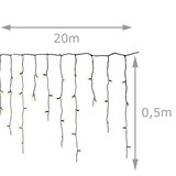 thumbnail of LED Lichtervorhang Eisregen Lichterkette Icicle 490 bernstein LED 20m Außen
