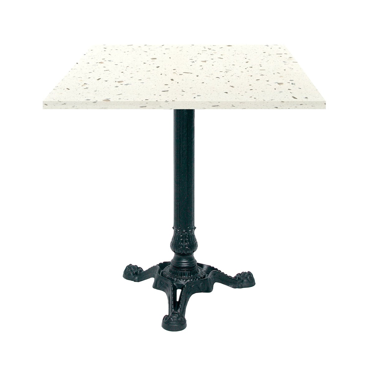 Restootab - Table bistrot 70x70cm terrazzo cassata