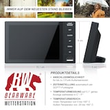 thumbnail of BEARWARE Funkwetterstation Innen und Außen mit Außensensor - DCF Signal Funkuhr - Farbdisplay - Thermometer - Hygrometer