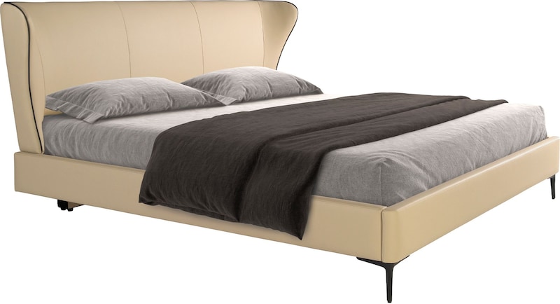 Angel Cerdá Crème kunstlederen bed 7157C | Makro