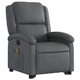 thumbnail of vidaXL Massagesessel mit Aufstehhilfe Elektrisch Grau Kunstleder