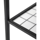 thumbnail of Kleiderständer aus dickem Stahlrohr, 33,5 x 92,5 x 153 cm, Garderobe robust, Garderobenständer, Kleiderablage, mit Stange und Regal, Mattschwarz