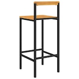 thumbnail of vidaXL Barhocker 2 Stk. Schwarz Poly Rattan und Massivholz Akazie