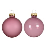 thumbnail of 6 Weihnachtskugeln Glas 6cm matt & glänzend Christbaumkugeln Weihnachtsbaumkugeln Christbaumschmuck Weihnachtsbaumschmuck Weihnachten Vintagerosa