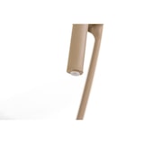 thumbnail of Lot de 4 chaises empilables pour intérieur et extérieur en résine, avec poignée intégrée, pour cuisine, jardin, bar et restaurant - Brenda/Caramel