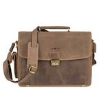 thumbnail of Greenburry Aktentasche Notebooktasche Leder braun Vintage 43x29cm
