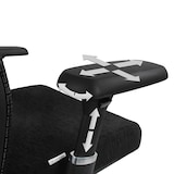 thumbnail of Sedia da ufficio NOVA PRO ALU stoffa nera hjh OFFICE