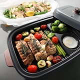 thumbnail of Kuvings - Plancha électrique de table antiadhésive - Multifonction : Cuisiner, griller, mijoter - Nettoyage facile - Multi-grill