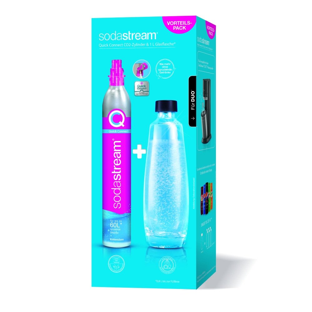 SodaStream QC-Reservepack mit Quick Connect CO2-Zylinder