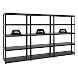 thumbnail of PROREGAL Mega Deal 3x Étagère charge lourde STEEL EAGLE | HxLxP 180x100x40cm | 130kg par niveau | Noir | Lot d'étagères robustes de Garage Atelier