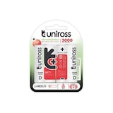 thumbnail of Uniross Hybrio oplaadbare batterij Hr20 D 3000mAh blisterverpakking*2