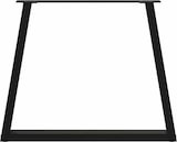 thumbnail of vidaXL Esstisch Beine V-Form 2 Stück Schwarz 70x(72-73,3) cm Stahl