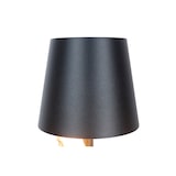 thumbnail of SalesFever lámpara de sobremesa con batería LED | marco de madera de deriva / pantalla de metal | A 13 x P 13 x A 29 cm | natural - negro