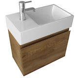 thumbnail of Alpenberger Waschbecken mit Unterschrank | Keramik Waschtisch Waschbeckenunterschrank mit SoftClose | Badmöbel Set Gäste-WC | Vormontierter Badschrank
