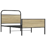 thumbnail of vidaXL Bettgestell ohne Matratze 107x203 cm Sonoma-Eiche Holzwerkstoff
