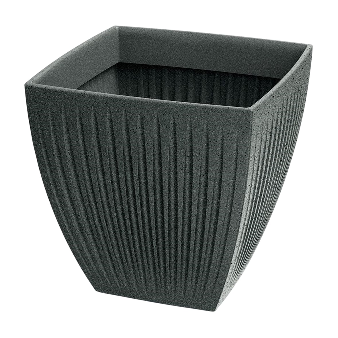 Prosperplast - Blumentopf aus rotationsgeformtem Kunststoff 69L Ø48x48cm in farbe Graphitgrau - Latia Square MIDL ETHICK