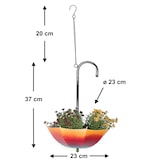 thumbnail of DanDiBo Blumenampel Metall Hängeampel mit Topf Innen Außen Regenschirm Hängepflanzen 57 cm 96258 S Pflanzenhänger Blumenhänger Topfhänger Blumen