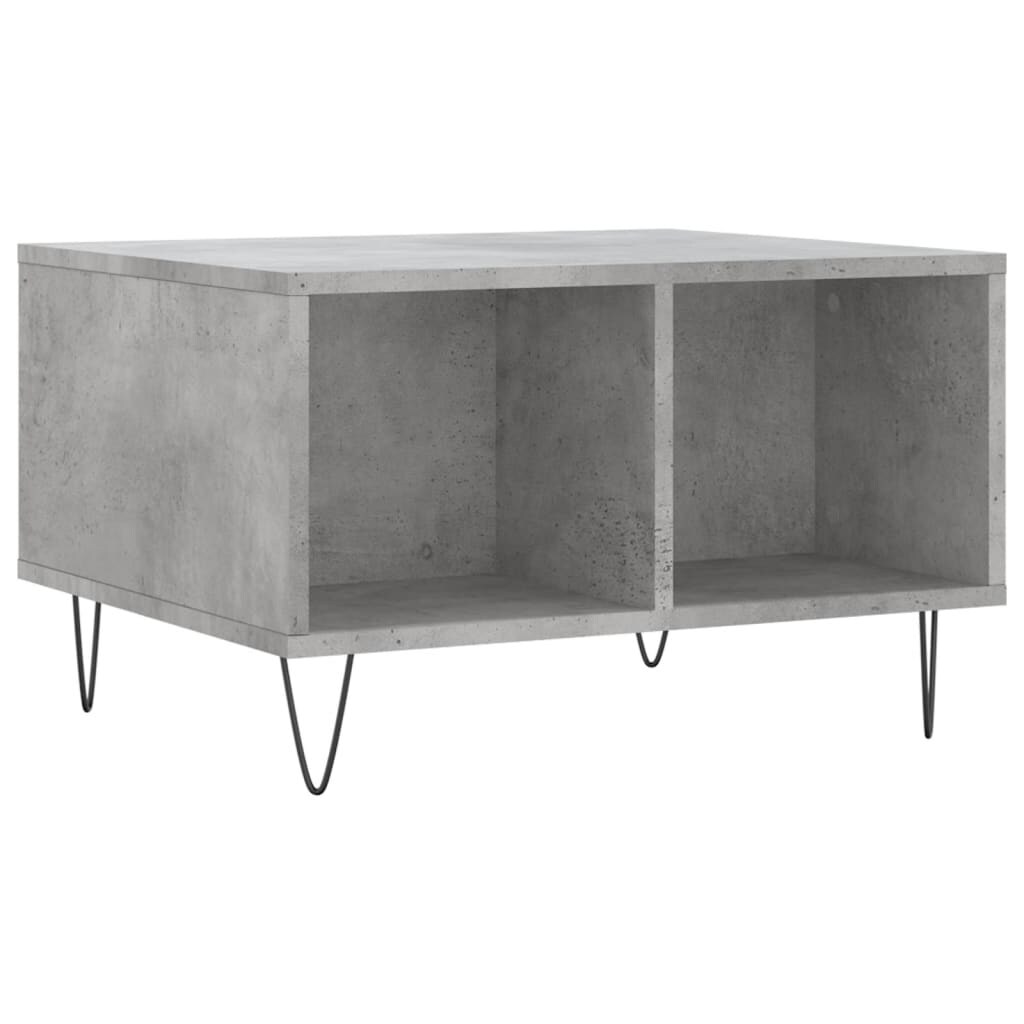 vidaXL Couchtisch Betongrau 60x50x36,5 cm Holzwerkstoff