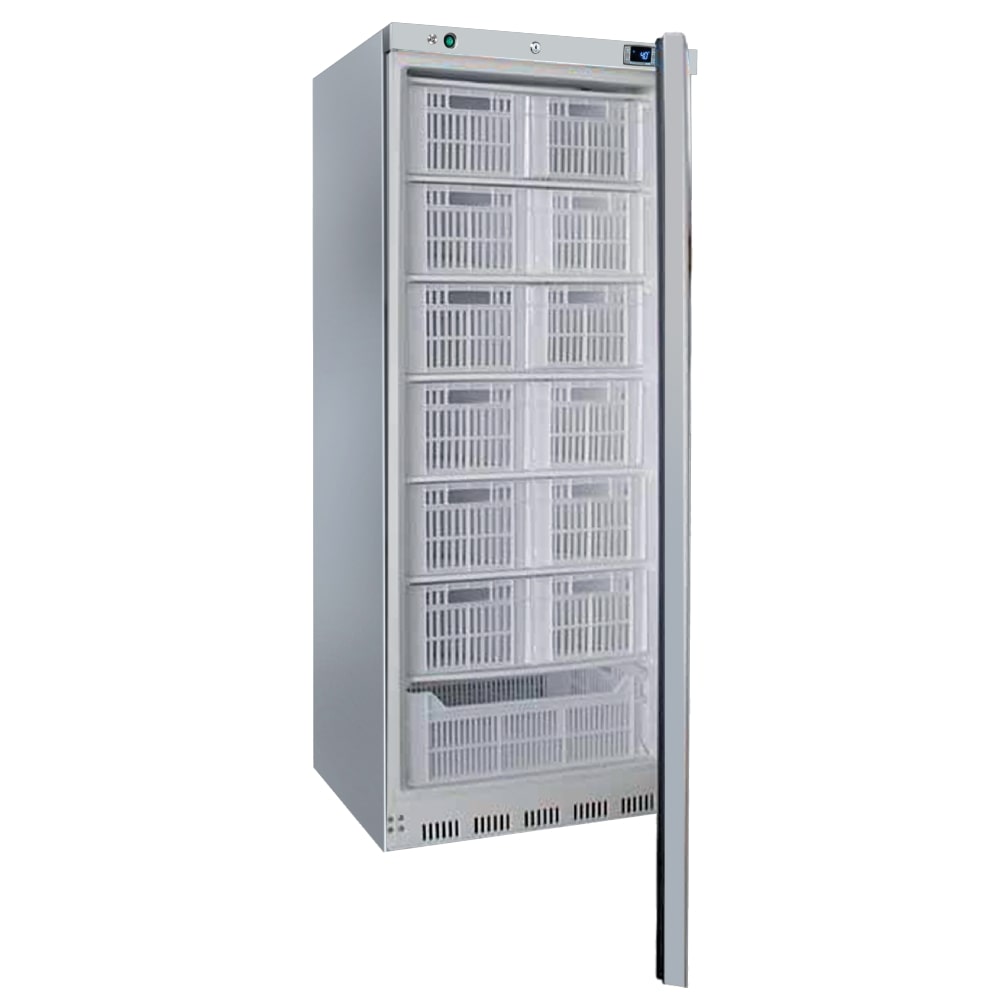 Standgefrierschrank edelstahl 600 l + 13 körbe - 780x740x1870 mm - 150 W 230/1V - 7569240C Eurast