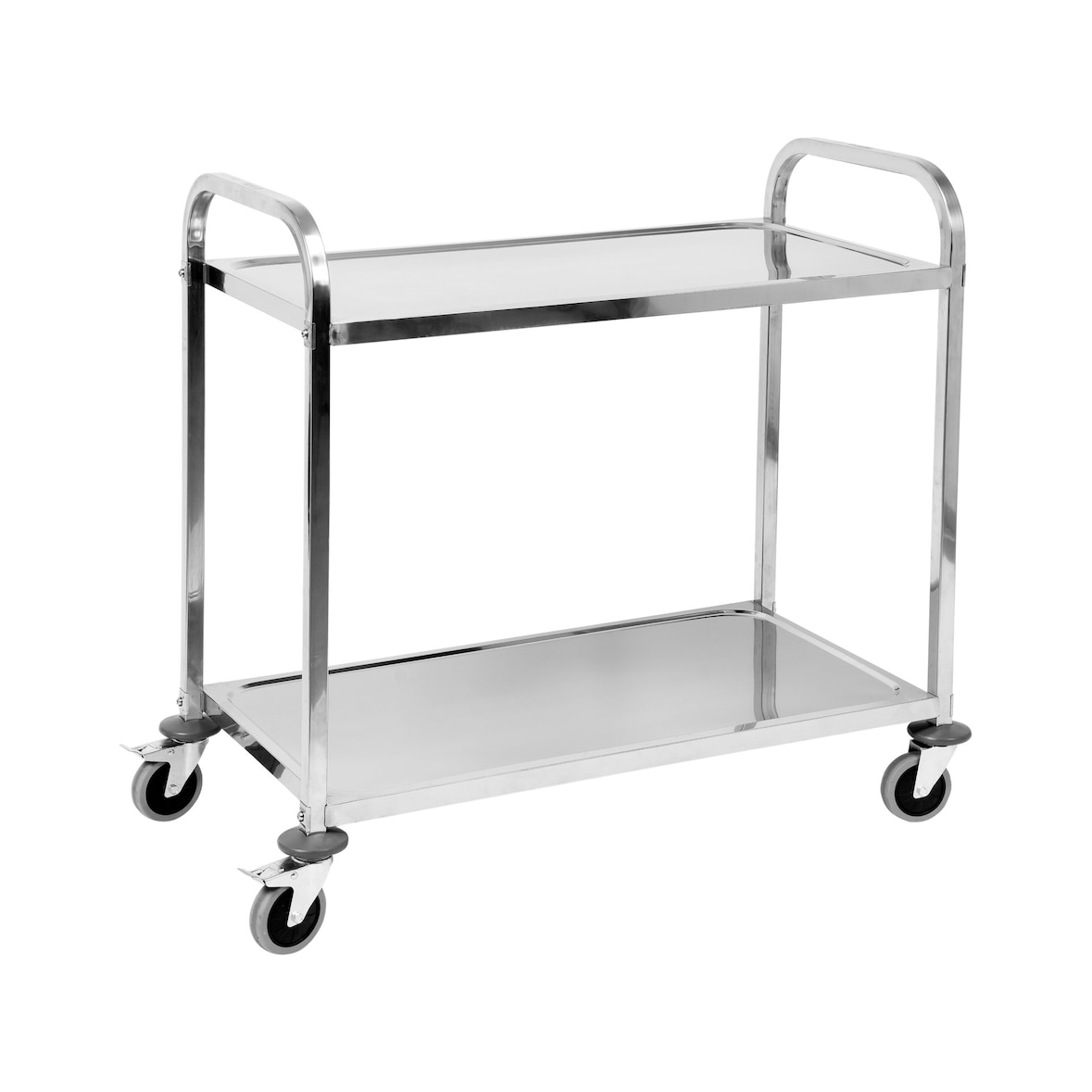 Servierwagen, Küchenwagen, Abräumwagen 2 Böden 950x500x950mm Edelstahl