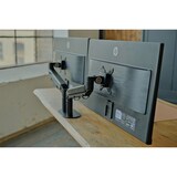 thumbnail of KAWOLA Schreibtisch LORA mit Monitorhalterung elektrisch höhenverstellbarer Schreibtisch 180x90cm mit Baumkante massiv