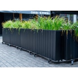 thumbnail of HORTALIA Jardinera Alta de Madera con Ruedas 100x34x80 cm - Ebony Black