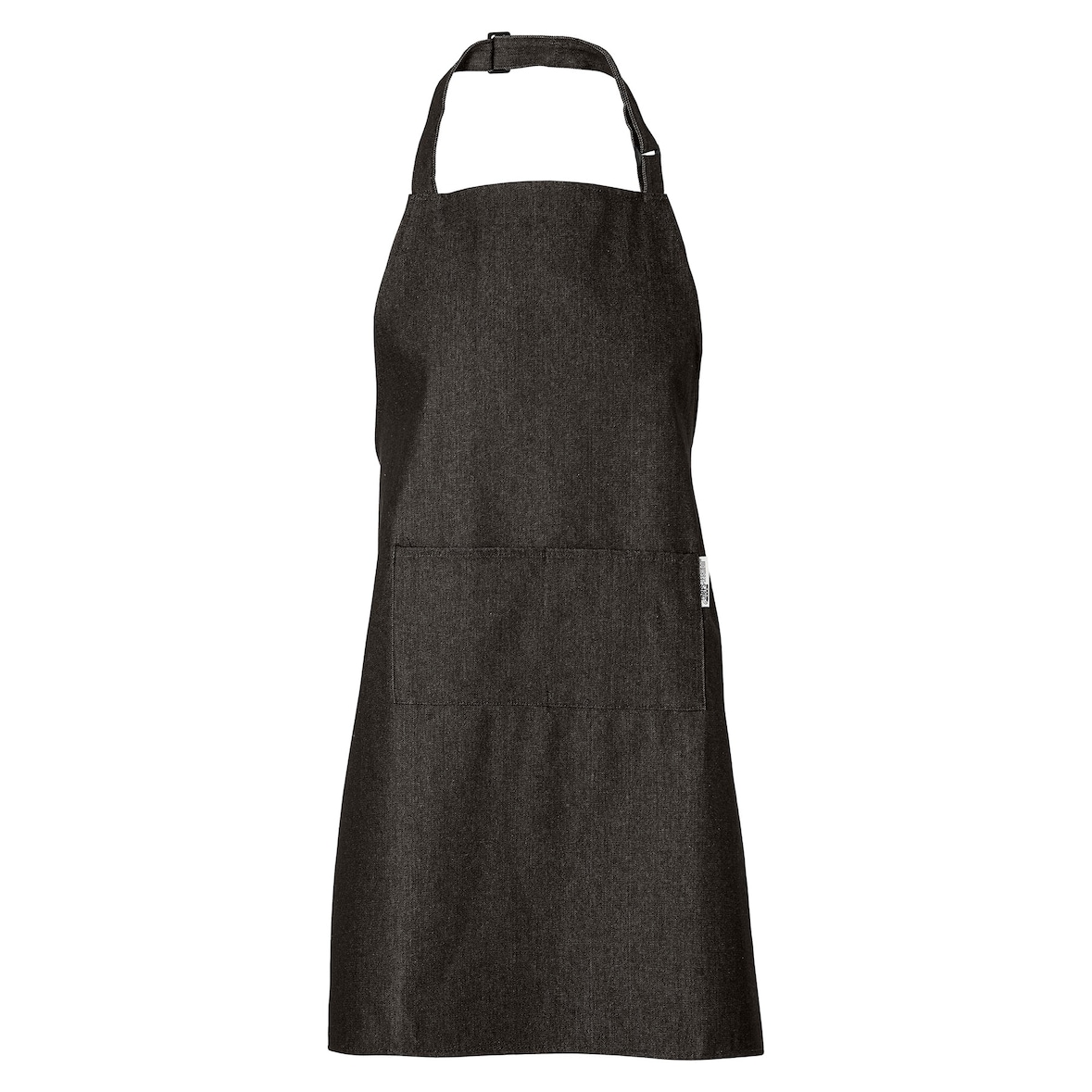 Chefs Fashion - Keukenschort - Denim zwart schort- 2 zakken - Simpel verstelbaar - 71 x 82 cm