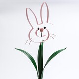 thumbnail of Hase BUNNY Osterhase Beetstecker Gartendeko H: 61,5cm rosa