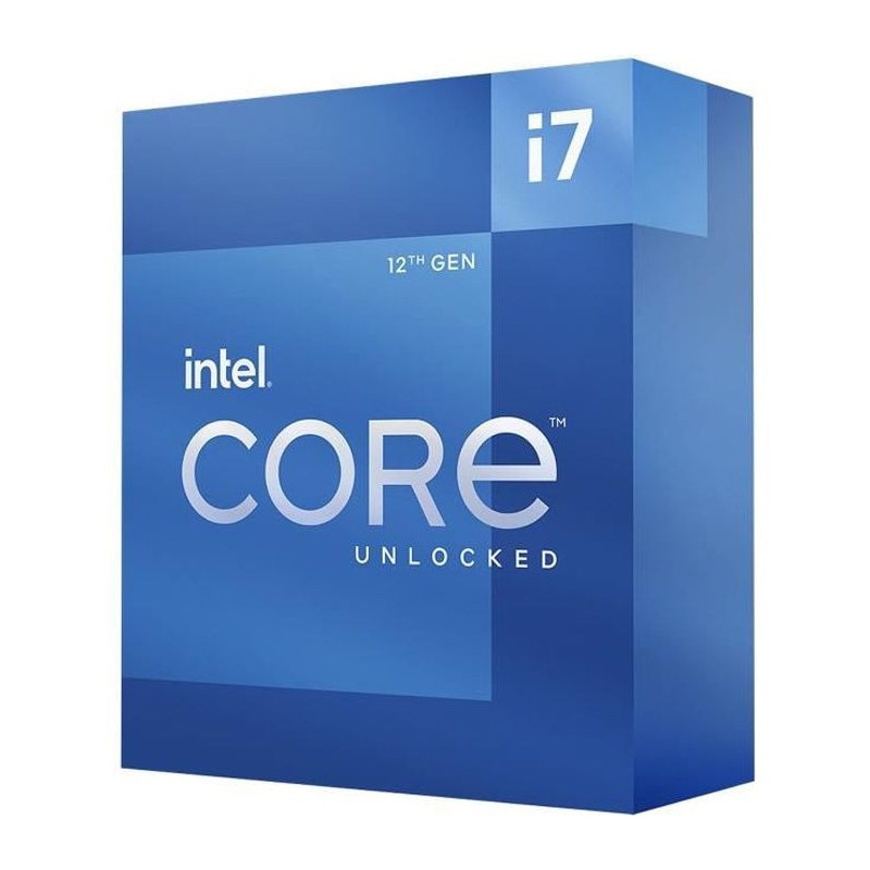 Processeur - Intel - Core I7-12700k - 12 Coeurs 8p+4e - Socket Lga1700 - Chipset Serie 600 - Tdp 125w Bx8071512700k