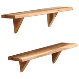 thumbnail of vidaXL Wandregale 2 Stk. 60 x 20 x 16 cm Massivholz Akazie