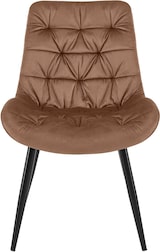 thumbnail of Décoshop26 - Esszimmerstuhl x1 in braunem Samt mit schwarzem Metallgestell Komfort und zeitlose Eleganz 10_0007225