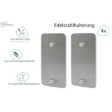 thumbnail of Selbstklebende Edelstahlhalterung 4x für die Wandhalterung der HOTELSERIE