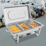 thumbnail of Scaldavivande/Scaldavivande per buffet rettangolare a 3 scomparti da 7,5L in acciaio inox