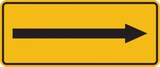 thumbnail of Hinweisschild, Richtungspfeil, 100 x 240 mm - 240x100 mm Folie selbstklebend