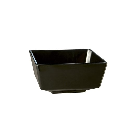 APS 83917 Saladeira quadrada de melamina preta Float 19 x 19 cm, A 9,5 cm