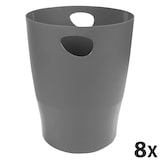 thumbnail of Exacompta 45307D 8x Forever PP, Papierkorb ECOBIN - Dunkelgrau