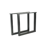 thumbnail of Füße, Beine, U-Shape Stand, Massivholz Tischbeine, Wohnzimmer, Esszimmer, Büro, Schwarz lackiert, 70x71cm - PATASSOLIDUNE