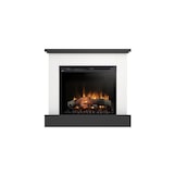 thumbnail of YUKON – Freistehender elektrischer LED-Kamin – 28 Zoll – 105 x 95 x 29 – Mattweiß/Schwarz