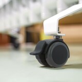 thumbnail of Möbelrolle aus Polyurethan inklusive Gewindestift 50mm Durchmesser 8mm Mit Bremse Stück