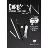 thumbnail of Clairefontaine 2x CARB´ON, schwarzes Papier, 120g/m2, 20 Blatt, A2 - 975041C