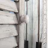 thumbnail of Wandspiegel Spiegelfenster mit Fensterläden 53x42x5cm ~ weiß shabby